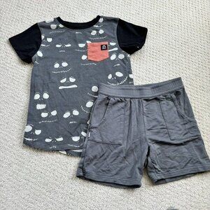 Rags Jack Skellington Tee With Little Sleepies Shorts